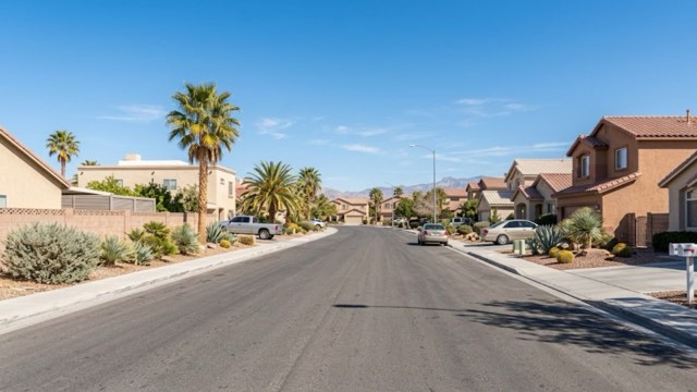 Las Vegas Valley residential neighborhood street
